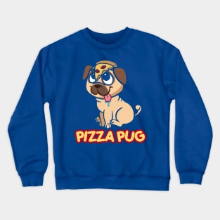 pizza pug dog 1 Crewneck Sweatshirt